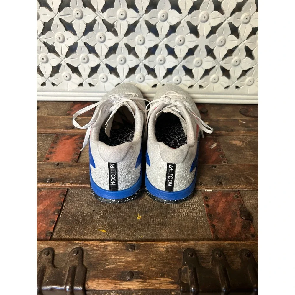 Nike Metcon 4 Mens Training Shoes White Blue Crimson BV1636-164 Size 12